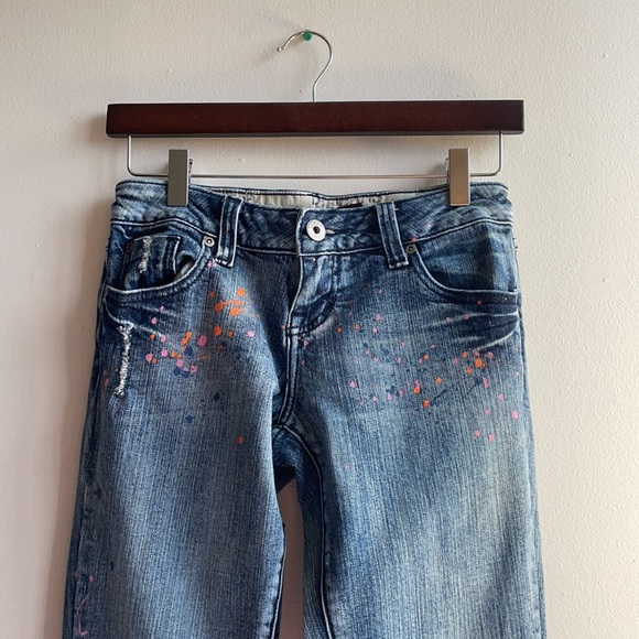 Zana Di Denim - Skinny Jeans with Colourful Paint Size 5